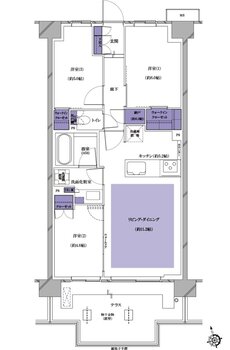 プレシス南流山パークフロント 間取り E2tタイプ