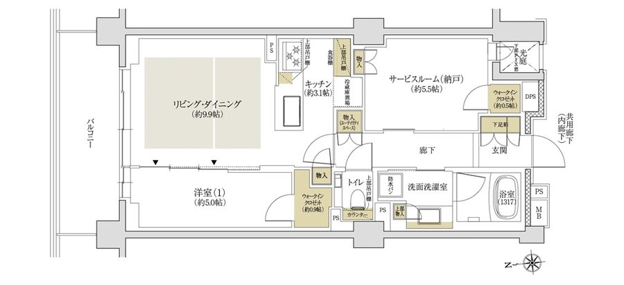 ジオ等々力七丁目 間取り I type
