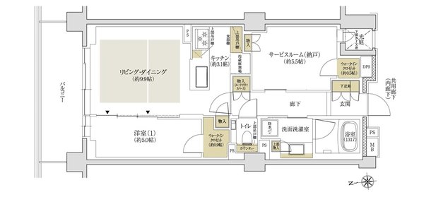 ジオ等々力七丁目 間取り I type