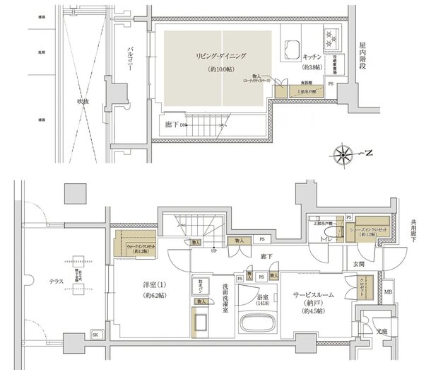 ジオ等々力七丁目 間取り M1t type