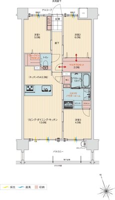 アルファステイツ北谷伊平 間取り G type（menu Plan1)
