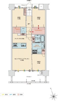 アルファステイツ北谷伊平 間取り E type［Menu Plan2］