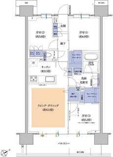 プラウド青砥 間取り F type