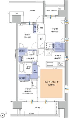 プラウド青砥 間取り L type