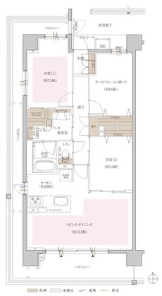 ザ・千里丘プライムレジデンス 間取り C type