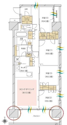 ハイムスイート高崎 ザ・レジデンス 間取り O-type