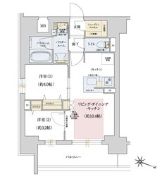 プレサンス レイズ 福島海老江 STATION RESIDENCE 間取り Aタイプ