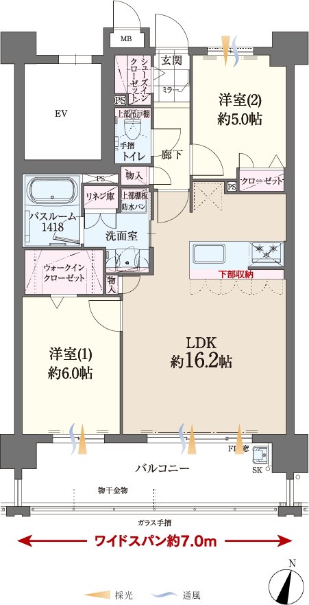 ファーネスト桜並木駅レジスタ 間取り B type