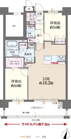 ファーネスト桜並木駅レジスタ 間取り B type