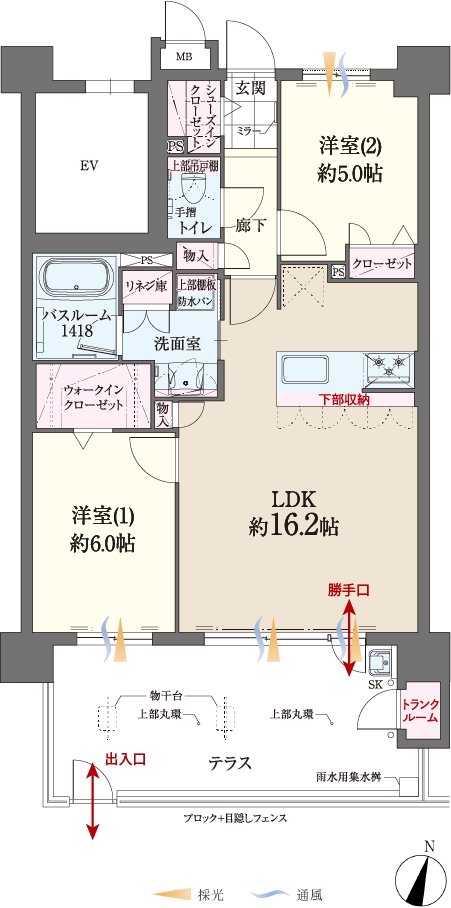 ファーネスト桜並木駅レジスタ 間取り B1 type