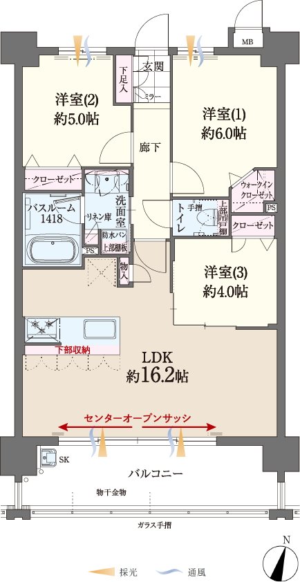 ファーネスト桜並木駅レジスタ 間取り C type