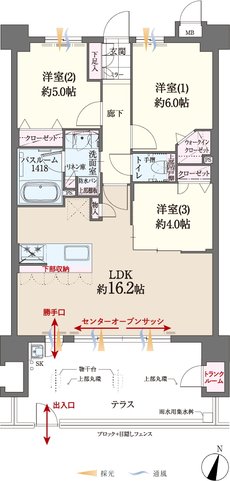 ファーネスト桜並木駅レジスタ 間取り C1 type