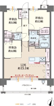 ファーネスト桜並木駅レジスタ 間取り F type