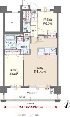 ファーネスト桜並木駅レジスタ 間取り B type（MENU1）
