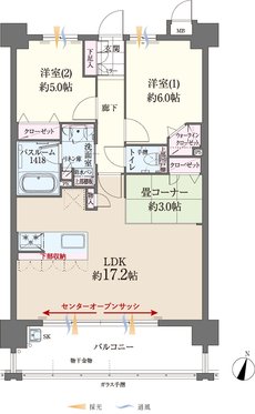 ファーネスト桜並木駅レジスタ 間取り C type（MENU2）