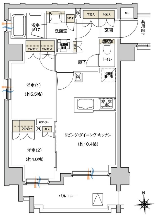 レーベン東戸塚 間取り A type