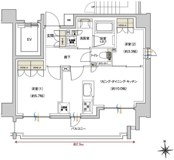レーベン東戸塚 間取り D type