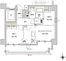 レーベン東戸塚 間取り D type