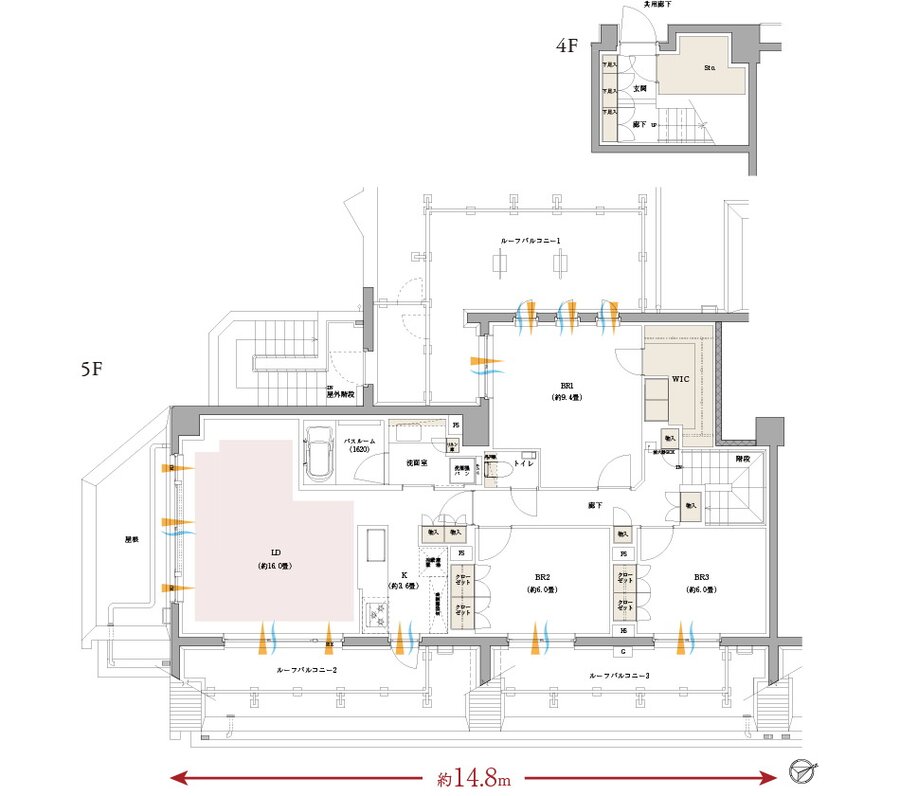 イノバス元住吉 間取り Irタイプ