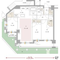 イノバス元住吉 間取り Dgタイプ
