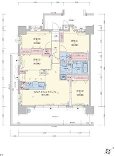 アメイズ唐津 城下の邸 間取り A type
