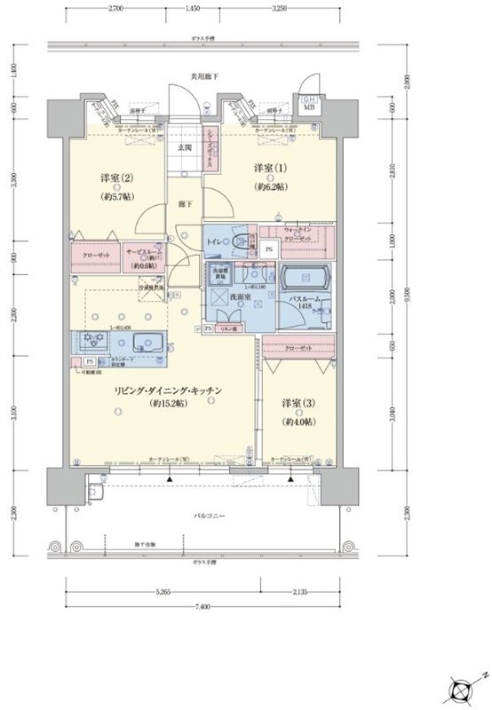 アメイズ唐津 城下の邸 間取り B1 type