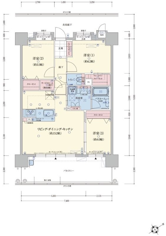 アメイズ唐津 城下の邸 間取り B2 type