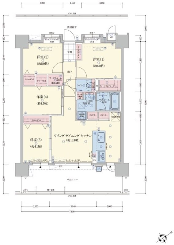 アメイズ唐津 城下の邸 間取り C type
