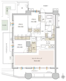 リビオ上野池之端 間取り Vrタイプ
