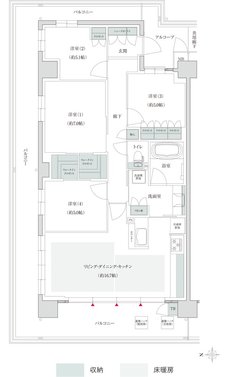 トモニアルシティ 間取り B-Aタイプ