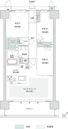トモニアルシティ 間取り F-Dタイプ