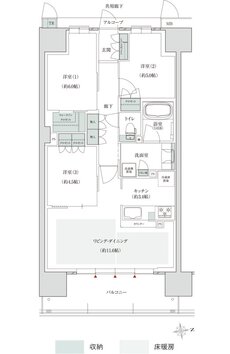 トモニアルシティ 間取り C-Aタイプ