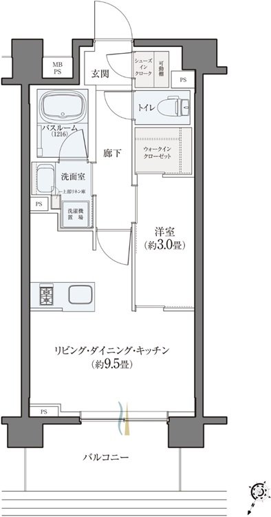 クリオ ラベルヴィ横濱サウス 間取り Dタイプ