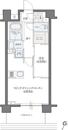 クリオ ラベルヴィ横濱サウス 間取り Dタイプ