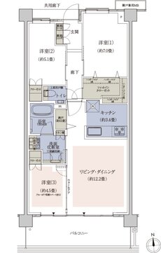 プラウド田無サウスアベニュー 間取り H type