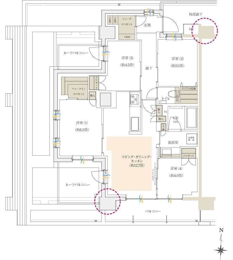 イニシア大田糀谷 間取り Kr type