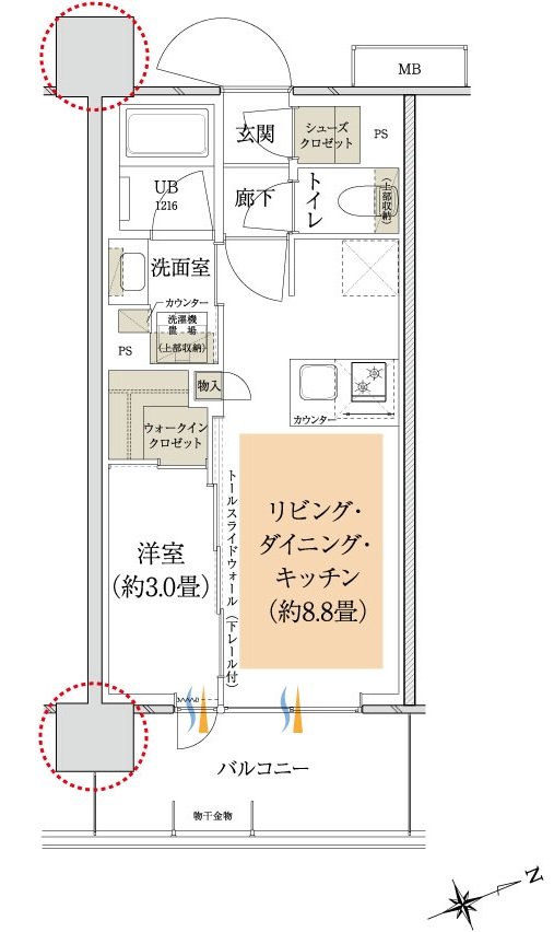 イニシア大田糀谷 間取り B2t type