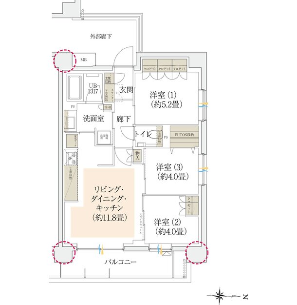 イニシア大田糀谷 間取り G2 type［最終期］