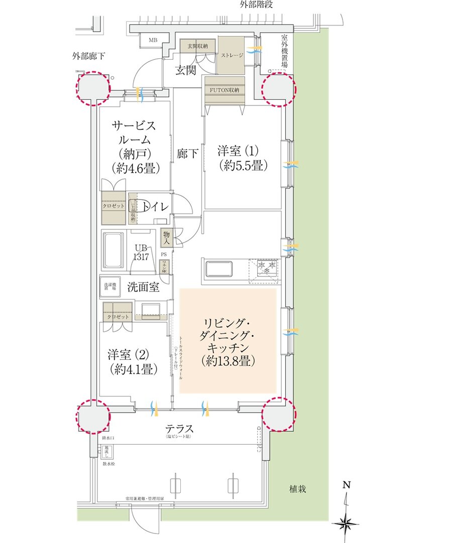 イニシア大田糀谷 間取り Et type