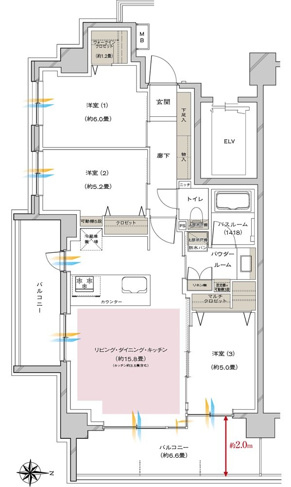 ヴェレーナ大和 間取り A-type