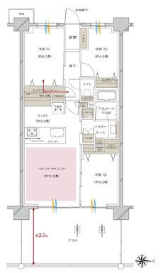 ヴェレーナ大和 間取り Ct-type
