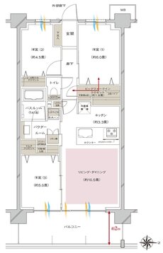 ヴェレーナ大和 間取り D-type