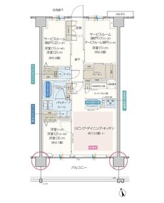 エクセレントシティ羽沢横浜国大 間取り D2 type