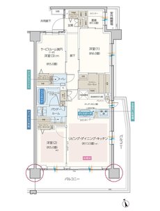 エクセレントシティ羽沢横浜国大 間取り F type