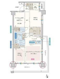 エクセレントシティ羽沢横浜国大 間取り F type