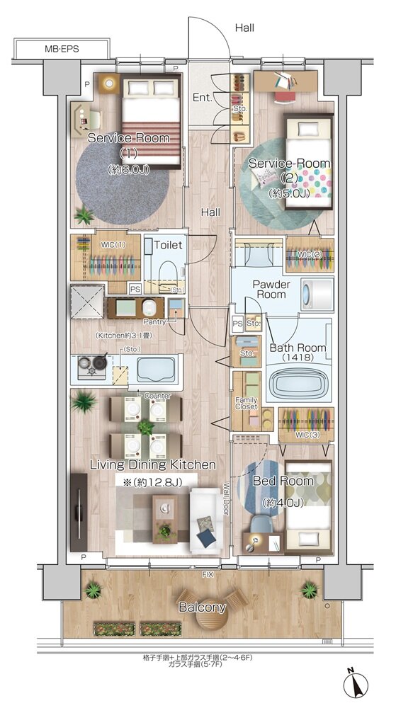 エクセレントシティ羽沢横浜国大 間取り C1 type