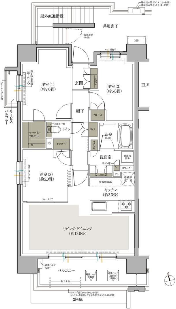 ワザック小山城山町 間取り A type