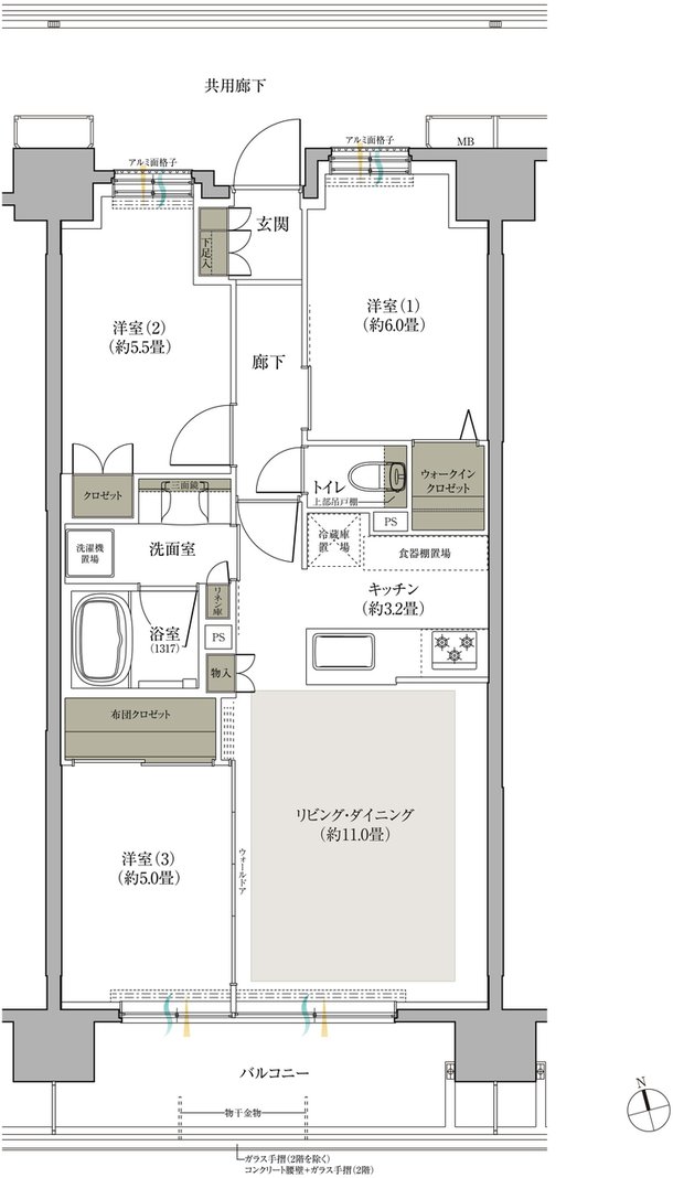 ワザック小山城山町 間取り C type
