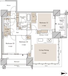 ブランズタワー大崎 間取り S-80M