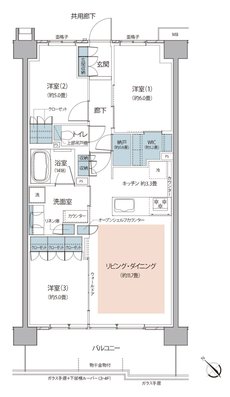 リーフィアレジデンス栗平テラス 間取り E type